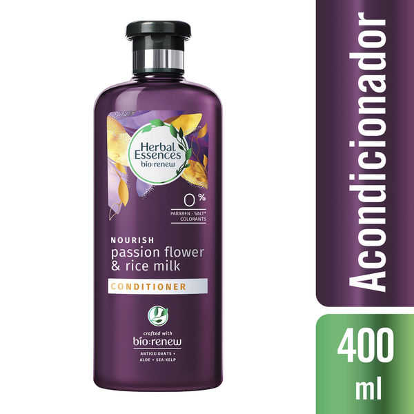 Acondicionador Herbal Essences bíorenew Nourish Passion Flower & Rice