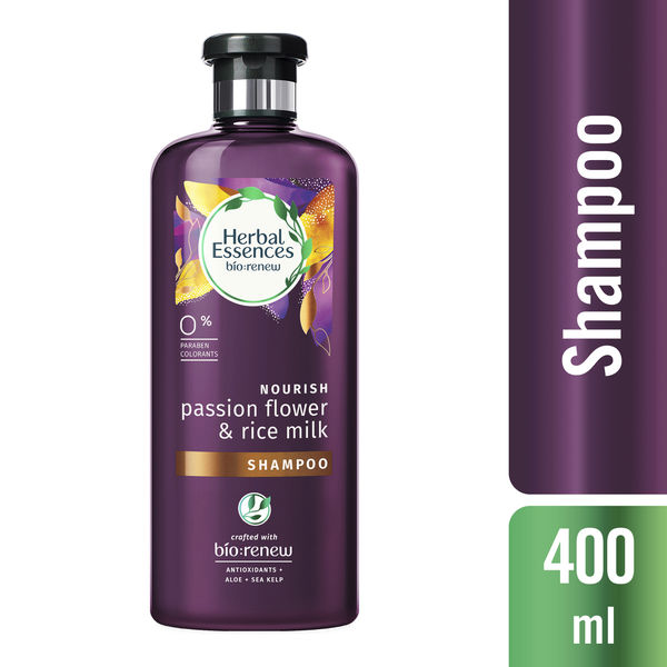 Shampoo Herbal Essences bíorenew Nourish Passion Flower & Rice Milk