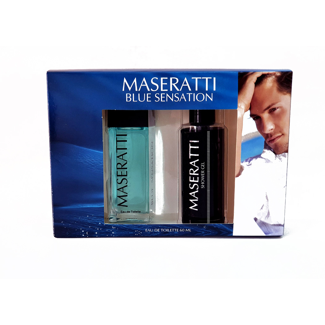 Estuche Maseratti Blue Eau De Toilette 60 Ml + Shower Gel 130 Ml