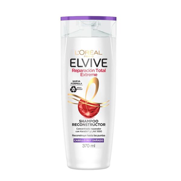 Elvive Rt5 Extreme Shampoo 370ml Limpieza profunda y reparación intensa para un cabello