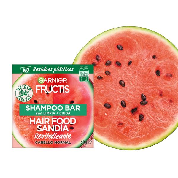 Fructis Hair Food Sandía Shampoo Barra 60Gr Preunic