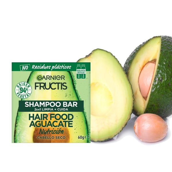 Fructis Hair Food Aguacate Shampoo Barra 60Gr Preunic